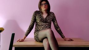 Sperm on Nylon Legs
