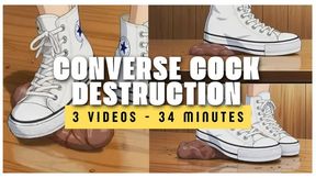 [34min] Converse Cock Trampling Bundle - 3 Clips of Mistress Sakura Owning You