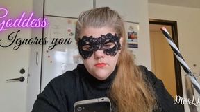Masked SSBBW Goddess Ignores You – Smoking, Makeup & Drinks (10 min)