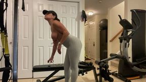 Topless workout