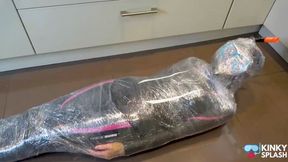 Mummified in Wetsuit and Snorkel - MOV