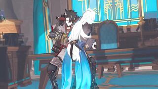 neuvillette x wriothesley caboose smack - Genshin Influence