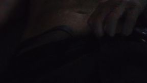 Smoking playing with chest hair