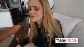 Bratty teen lusting over her stepfather’s cock - Athena Fleurs