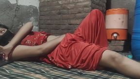 Desi Village girl masterbating very hardly with watching video