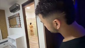 I Surprise My Stepbrother-in-law In The Shower And Fuck Him While My Stepsister Is Not At Home