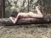 Dendrophilia: Rubbing Against a Tree (NATURE PERVERT FETISH) - NAKED POLAND MALE