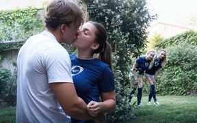 The Football Match Ended with a Sloppy Blowjob and Passionate Sex.