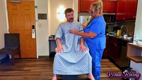 nurse venus makes a housecall to collect a sperm sample on porn set from billy pilgrim
