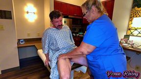 nurse venus makes a housecall to collect a sperm sample on porn set from billy pilgrim