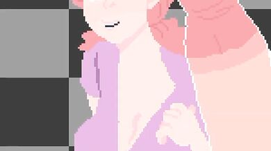 Pixel Art Timelapse MILF Ready To Fuck Gushing Big Tits