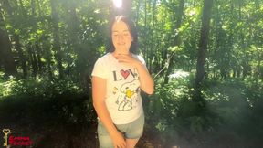 Omg! Blowjob Break While Hiking!