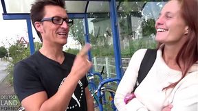Conny Dachs grabs something to fuck     not only her tits bob - horny milf