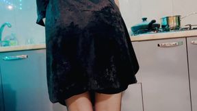 A Friend Put on Black Stockings and Invited Me to Visit. I Fucked Her for Two Hours and Finished Right on the Stockings!