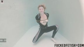 Shibari underwater catsuit sexy military challenger out of control