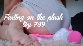 Farting on the plush toy 789