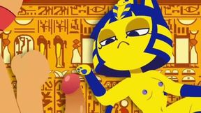 Deep Throat Orgy on Ankha's Sultry Lap Dance Streak