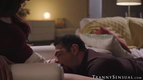 TS therapist Melanie Brooks buries her load inside Draven Navarro