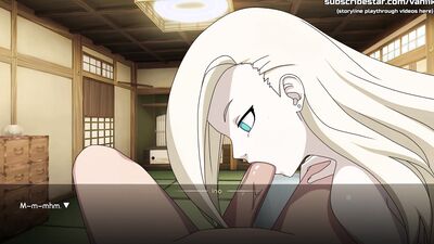 Ino Yamanaka, the blonde teen, gets her holes filled with cum in Naruto: Kunoichi Trainer!