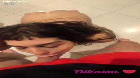 Heavily Tattooed Chick Nikatsu Tries Giant Shaft in BDSM Motel Room