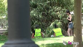 public blowings by zuko: she wants to lick a black dick in the park!