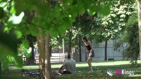 public blowings by zuko: she wants to lick a black dick in the park!