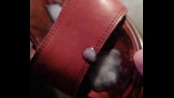 Cuming into my step mom&#039_s old high heels