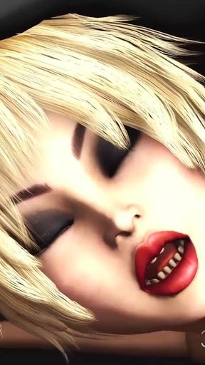 Alien sex! A hot super blonde gets fucked by Anubis on the exoplanet