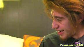Fetish-Clad TGirl: Anal, Blowjob, High Heels & Spex!