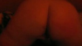 My big-bottomed wife shows her ass to me and lets me toy it