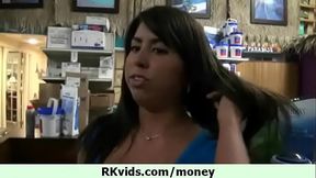 Smooth guy pays amateur chick for sex 24