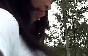 Crazy summer of a busty tranny girl