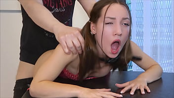 Tiny Teen Kate Quinn gets gagged, bound, and fucked hard