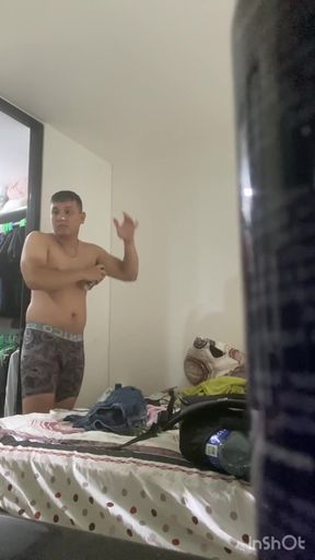 Emotional moment from "I record my cousin again when he bathes and he doesn't realize"