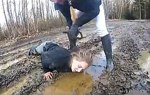 Slave humilitated by mistress with naughty shoes