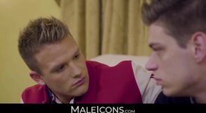 Delicious young stud's banging session with boyfriend's massive cock and intense passion