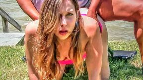 Lexi luv public facial!