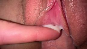 Banged My Teen Stepsisters Juicy Cunt Close Up and Left a Gooey Creampie