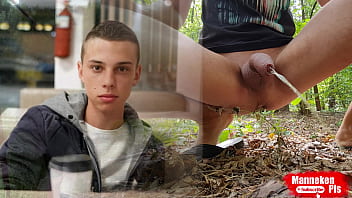 Pissing a lot after a spontaneous naked walk in the forest