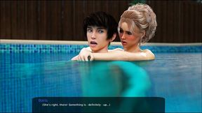 Swim with lesbian Liza in anime-style