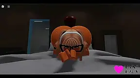 Blonde Roblox Beauty Rides Huge Dick in Hot Hentai Action