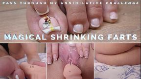 Magical Shrinking Farts (FX, farting, pussy close-ups)