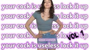your cock is useless lock it up volume 1