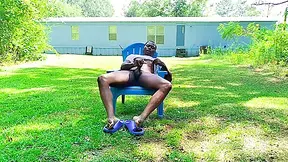 Outside Playing With My Dick