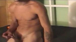 DirtyBoyVideo - Erotic Johnny jerking big cock in the basement