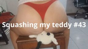 Squashing my teddy #43