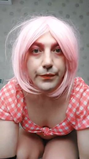 Femboy in Bikini Looks Slutty Pretty Attractive