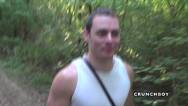 FABIEn fucked by older in exhib forest