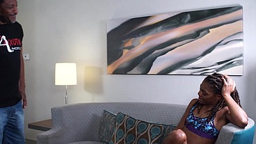 B Breezy in a rush to fuck her Step father before Mom comes home