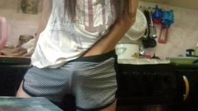 I Masturbate in the Kitchen While My Parents Are Watching TV in the Other Room - Lesbian-candys